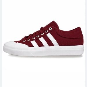 Adidas Skateboarding Matchcourt Sneaker in Burgundy and White. NIB
